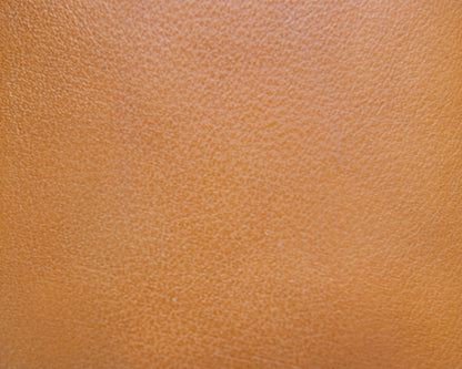 Ekornes Camel Leather High Back Reclining Loveseat