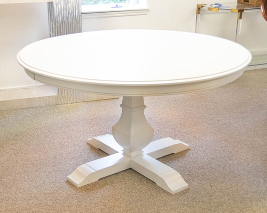 Gat Creek Maitland Pedestal 54" Round Table in Classic Snowdrift Finish