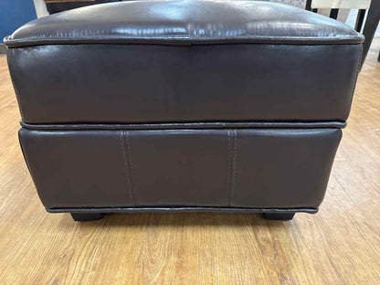Leather Storage Ottoman