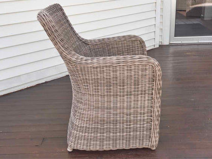Set of (6) Kingsley Bate Outdoor  All Weather Wicker Chairs