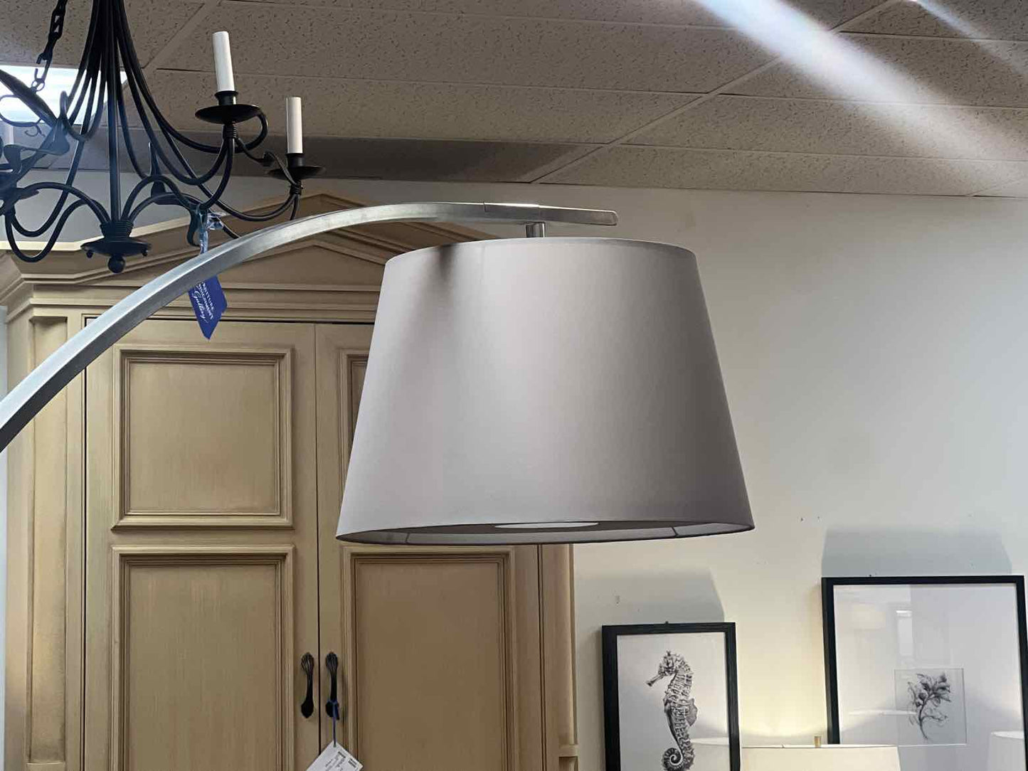 Silver Arc Floor Lamp