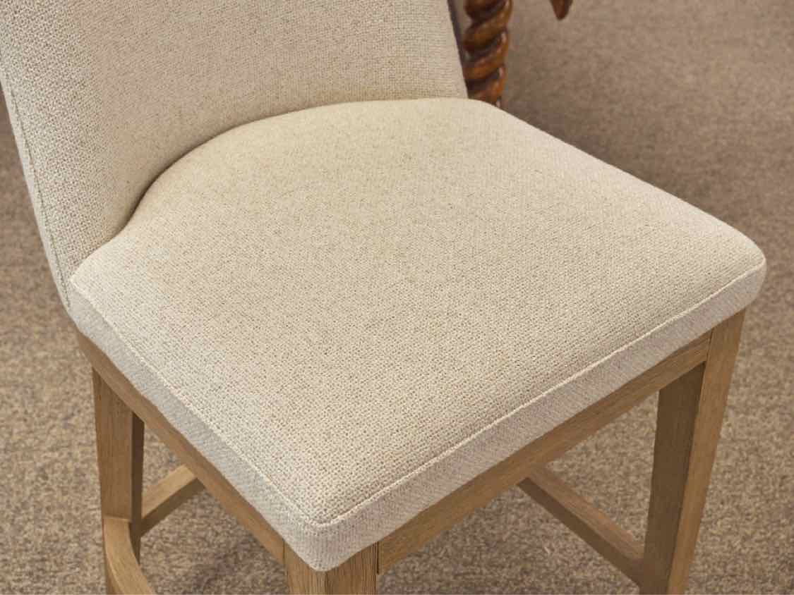 Pottery Barn Set of Six 'Layton' Counter Stools in Cream