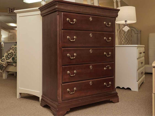 Cherry 5 Drawer Chest
