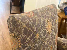Pair of Transitional Arm Chairs w/ Ottoman