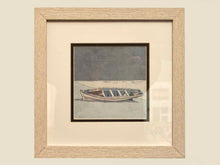 'Canoe Ashore' Art Print Doube Matted Dritwood Frame