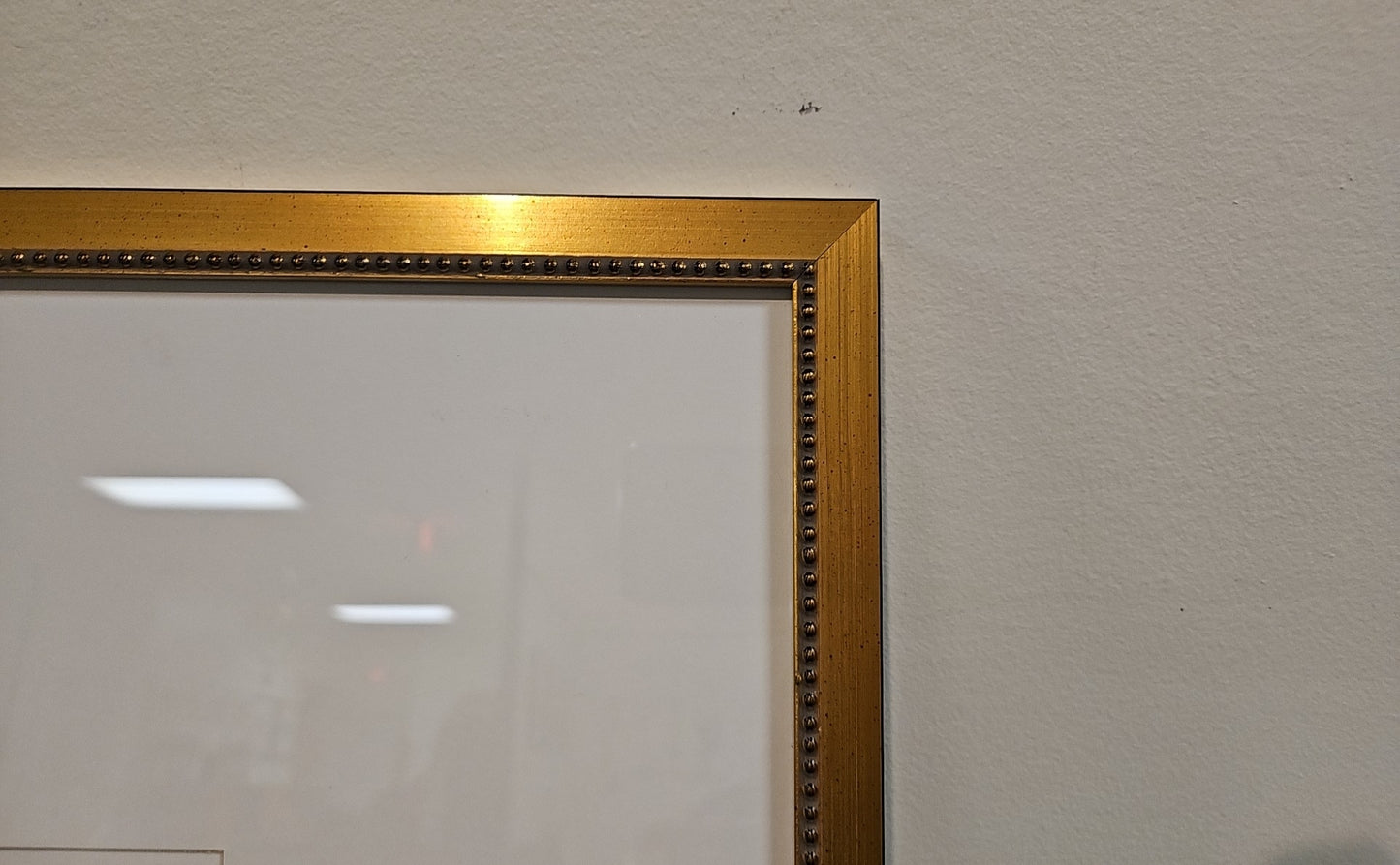 'Emerging A' Abstract in Antique Gold Frame
