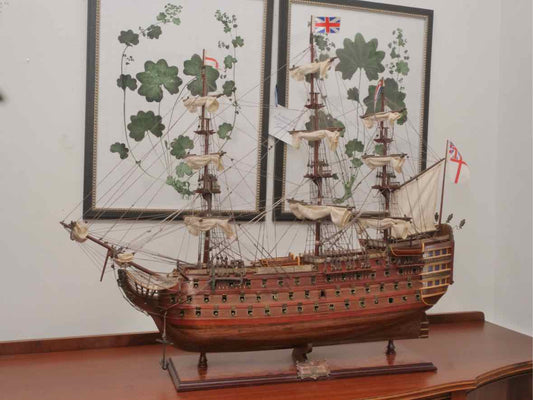 'HMS VICTORY 1805' Intricate  Museum  Quality Wooden Model Ship