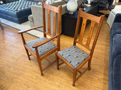 Bill Brace Furniture Set of 6 Mission-Style Dining Chairs