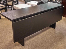 Pottery Barn Black Dining Table W/ Drop Leaf