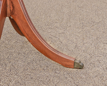 Solid Mahogany "Pie Crust" Accent Side Table