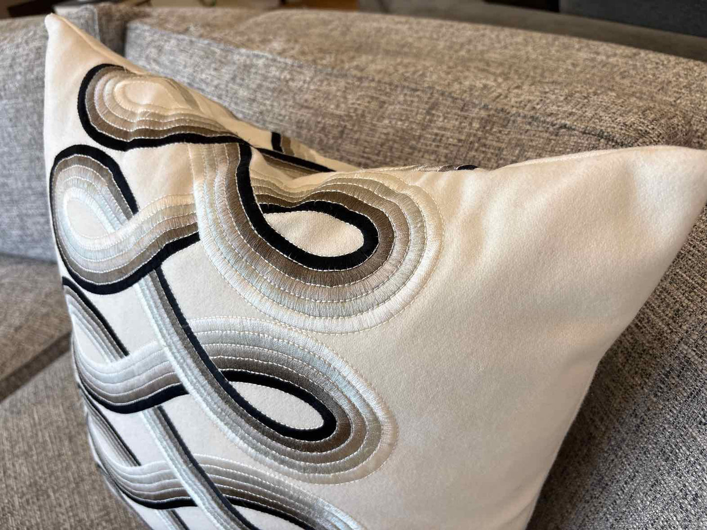 Swirl Pattern Accent Pillow