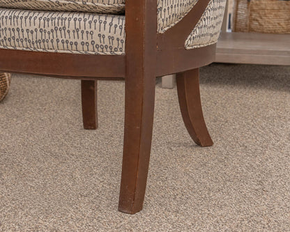 Hickory Chair Mahogany Framed Accent Chair