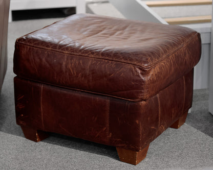 Bauhaus Leather Chair and Ottoman