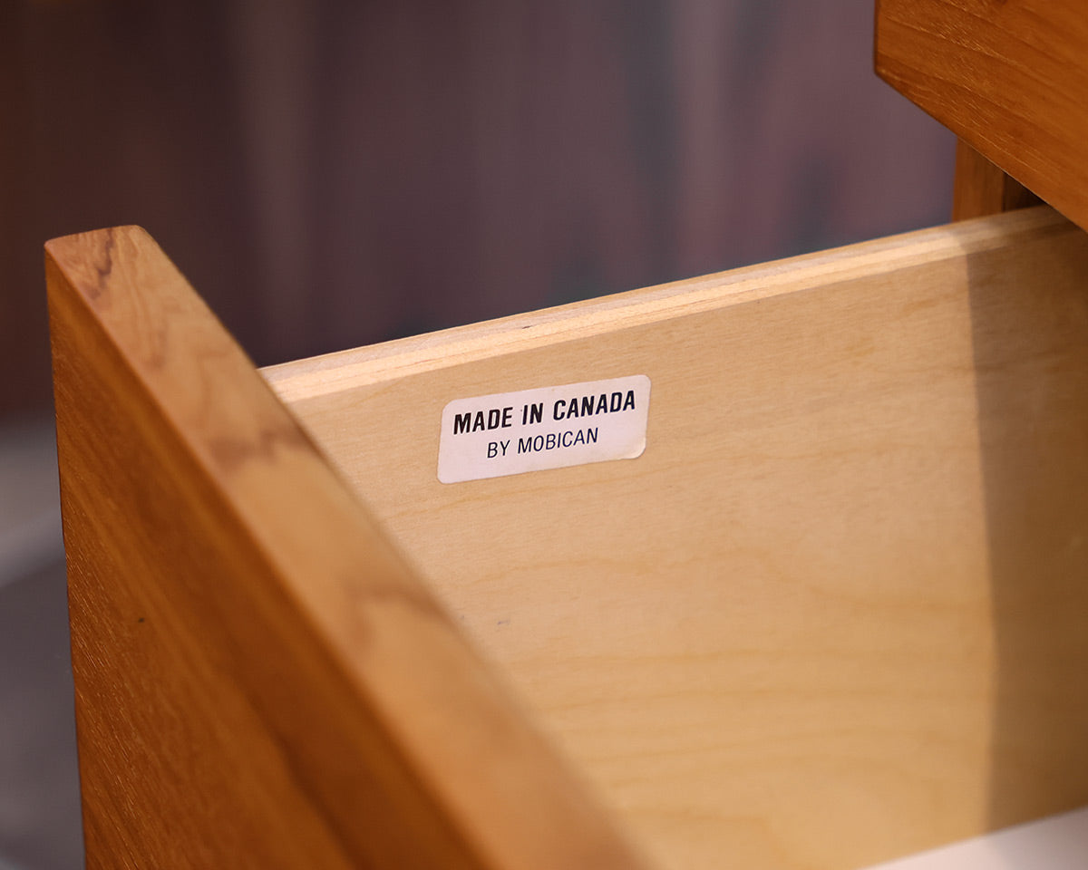 Mobican 4-Drawer Mid-Century Style Desk