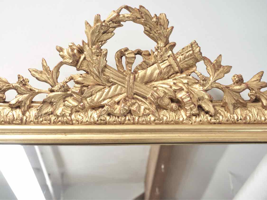 Carvers Guild Diana II Mirror in Antique Gold Finish