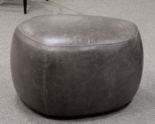 Room & Board Asher Brown Leather Ottoman