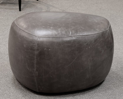 Room & Board Asher Brown Leather Ottoman