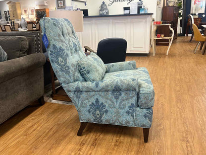 Huntington House Blue and Teal Ikat Chair