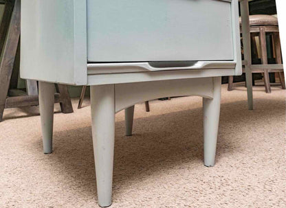 Mid Century Desk in 'Ice Blue' Finish
