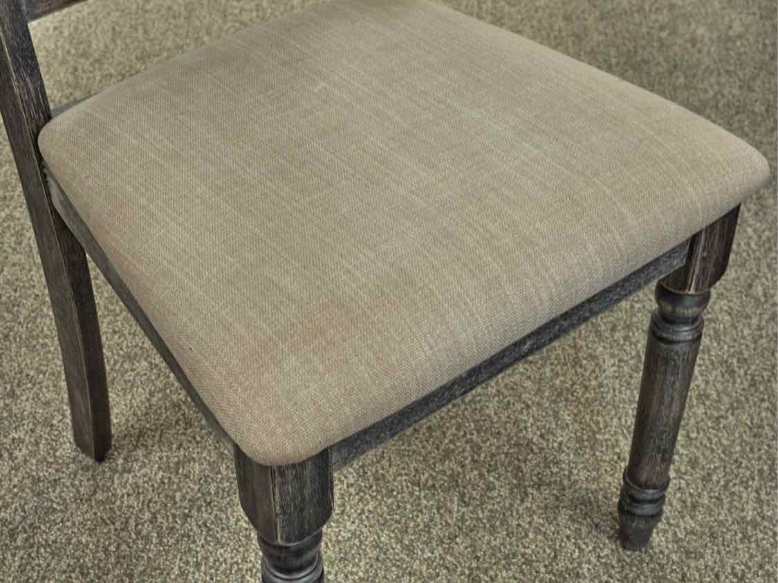 Rustic Barnboard Dining Table, Bench & Pair of Chairs in Dark Rub-Thru Finish