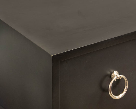 Gat Creek Tomlin 6-Drawer Dresser in Maple Black with Polished Nickel Hardware