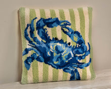 Blue Crab Accent Pillow