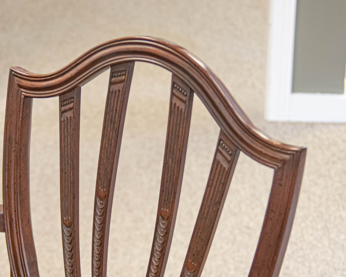 Set of 8 Baker Historic Charleston Mahogany Dining Chairs