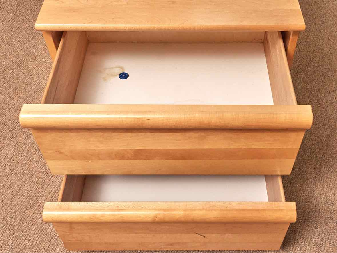 Morigeau Lepine Maple 2 Drawer  Nightstand