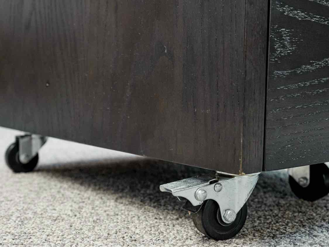 Dark Stain1 Drawer  File Cabinet