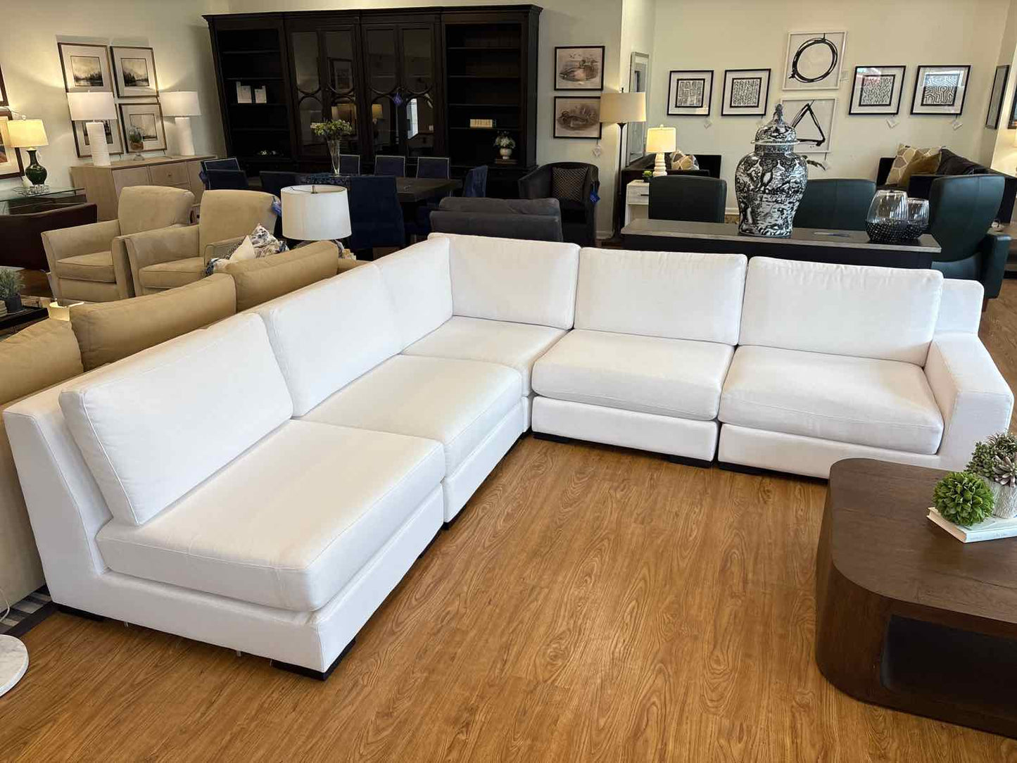 RH 'Modena' 5-Piece Sectional with Ottoman