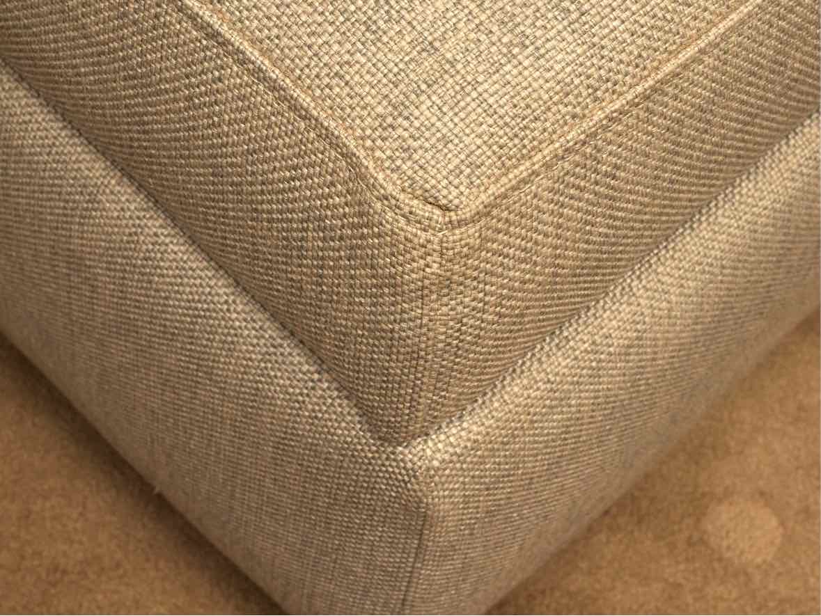 Crate & Barrel ' Barrett II' Storage Ottoman in Dove Grey Upholstery
