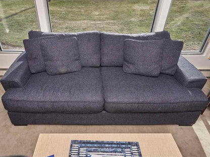 Mercury Orson  ' Sugarshack Denim' 2 Cushion Feather Blend  4 Toss Pillows Sofa