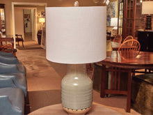 'Prova ' Gray Dipped Ceramic Table Lamp With Shade
