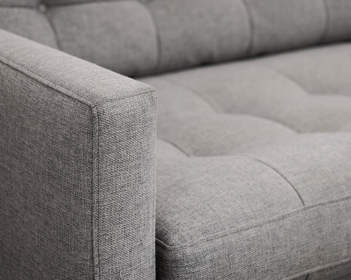 Crate & Barrel Two-Cushion Tufted Sofa