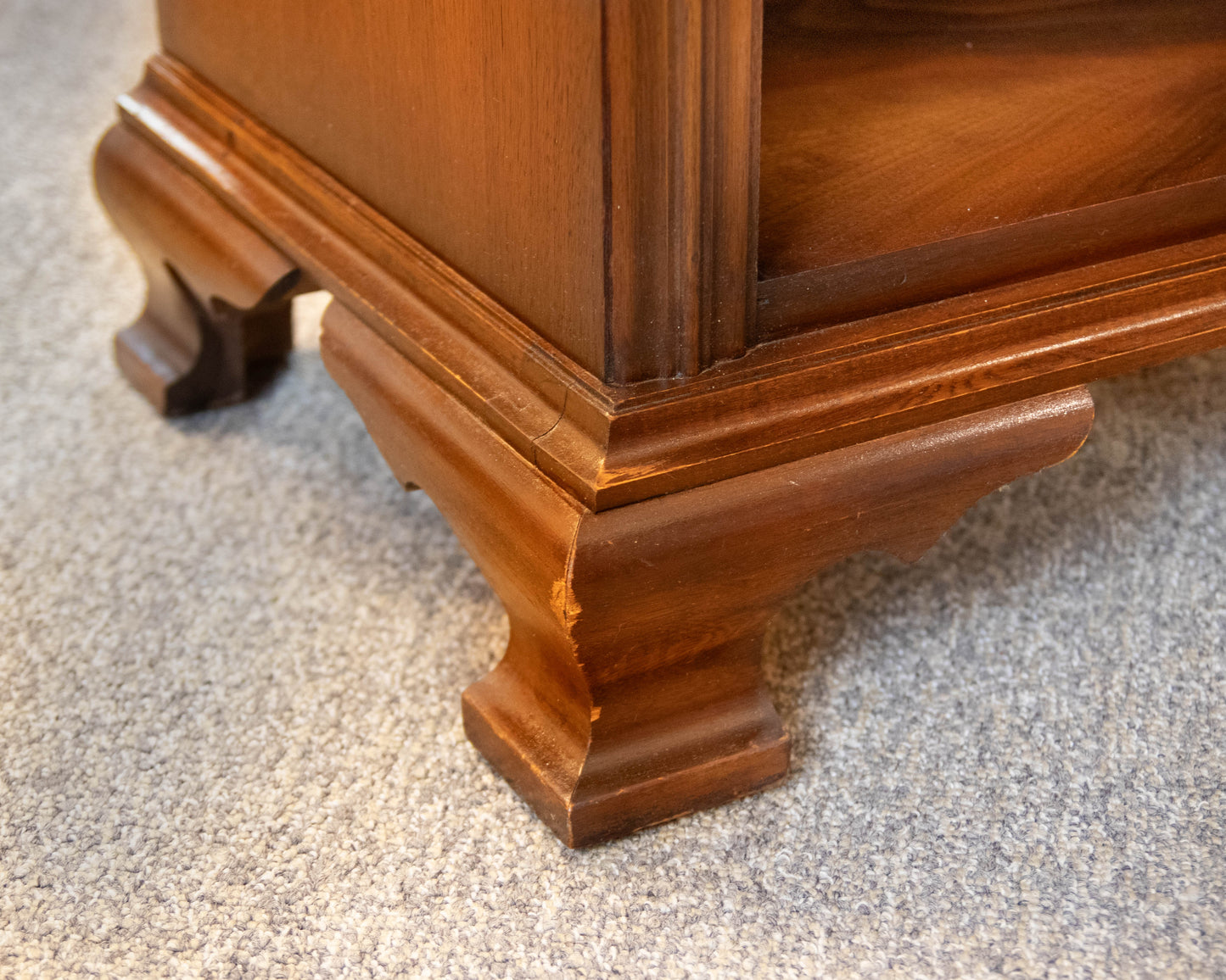 Dixie Forest Walnut Two Drawer Nightstand