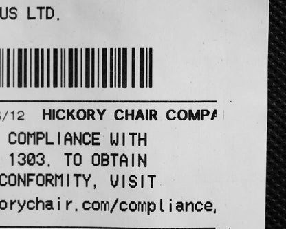 Custom Hickory Upholstered Ottoman