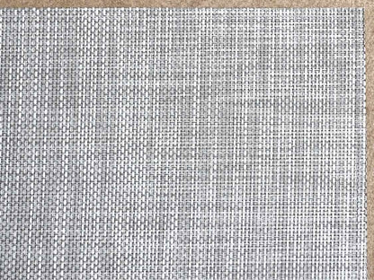 Chilewich Inc  Indoor & Outdoor Basket Weave 'Oyster'  No Slip Backing Area Rug