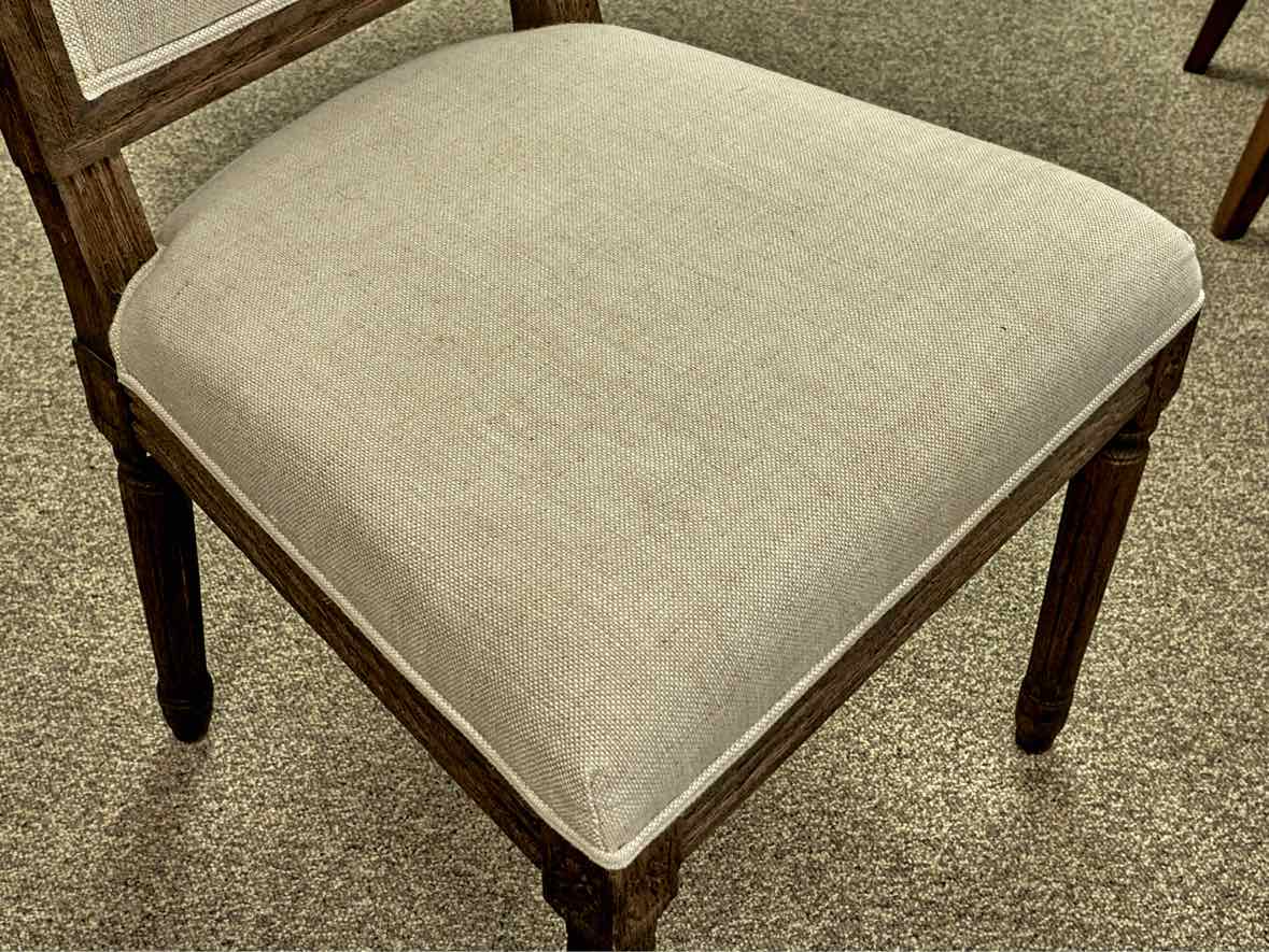Set of 6 Restoration Hardware Vintage French Squareback Dining Chairs