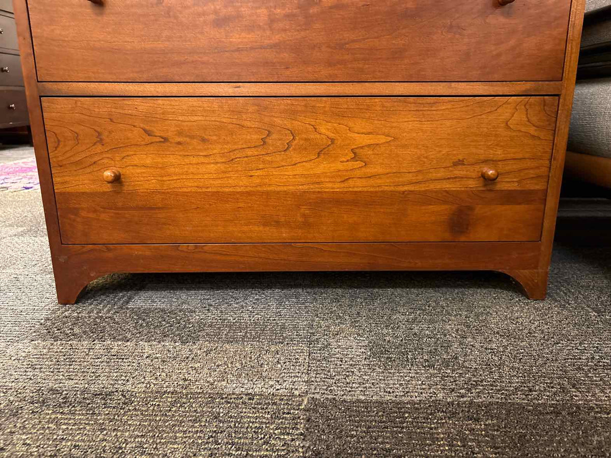 Tom Seely Cherry 6-Drawer Door Chest