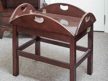 Mahognay Bulter's Lift Tray Cocktail Table with Fold Down Sides