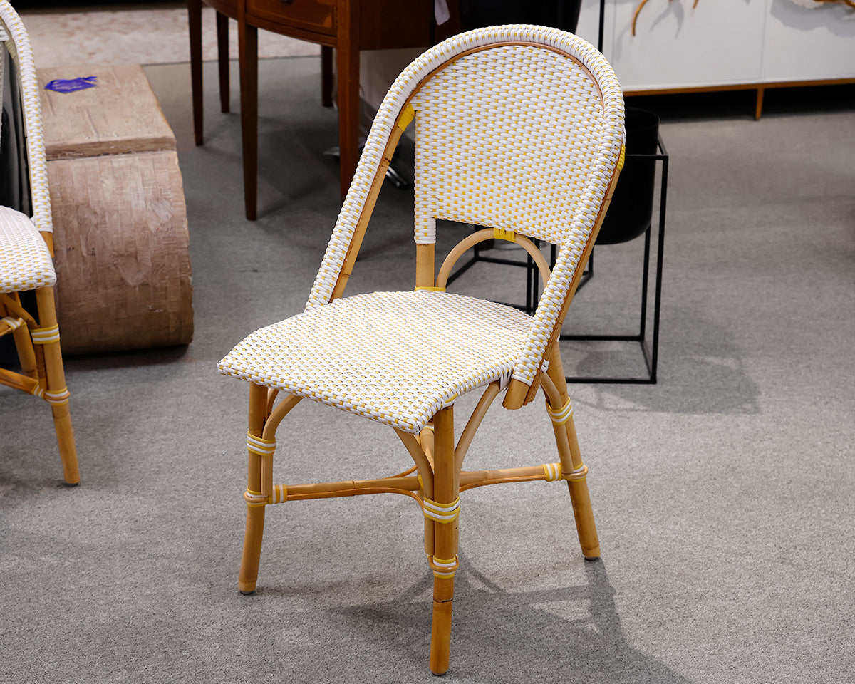 Set of 4 Serena & Lily Rivera Etoile Rattan Dining Chairs