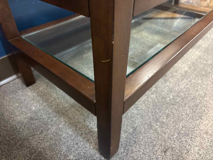 Pottery Barn 'Gayle' Glass Top Console