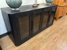 RH 'Cela' 4-Door Media Console in Ebony