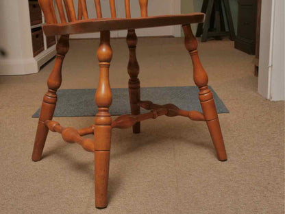 S Bent & Bros. Maple Dining  Table 1 Leaf  & 6  Chair Set