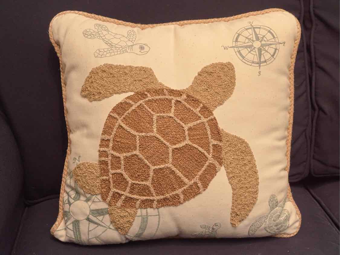 Pier 1 Imports Pair Of Sea Turtles Accent Pillows