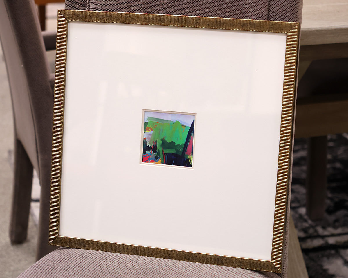 "Maker of All Things I" Matted Print in Distressed Antique Gold Frame
