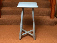 Distressed Marine Blue Finish Side Table