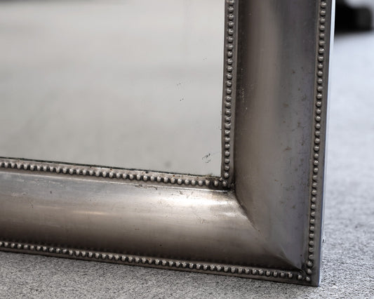 Pottery Barn Silver Beaded Floor Length Mirror