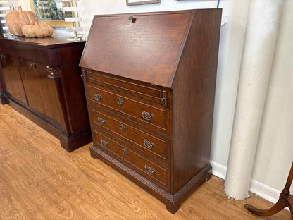 Cherry Drop Front Secretary Desk
