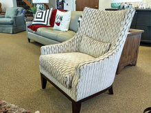 Lee Jofa Contemporary Lounge Chair in Check Upholstery